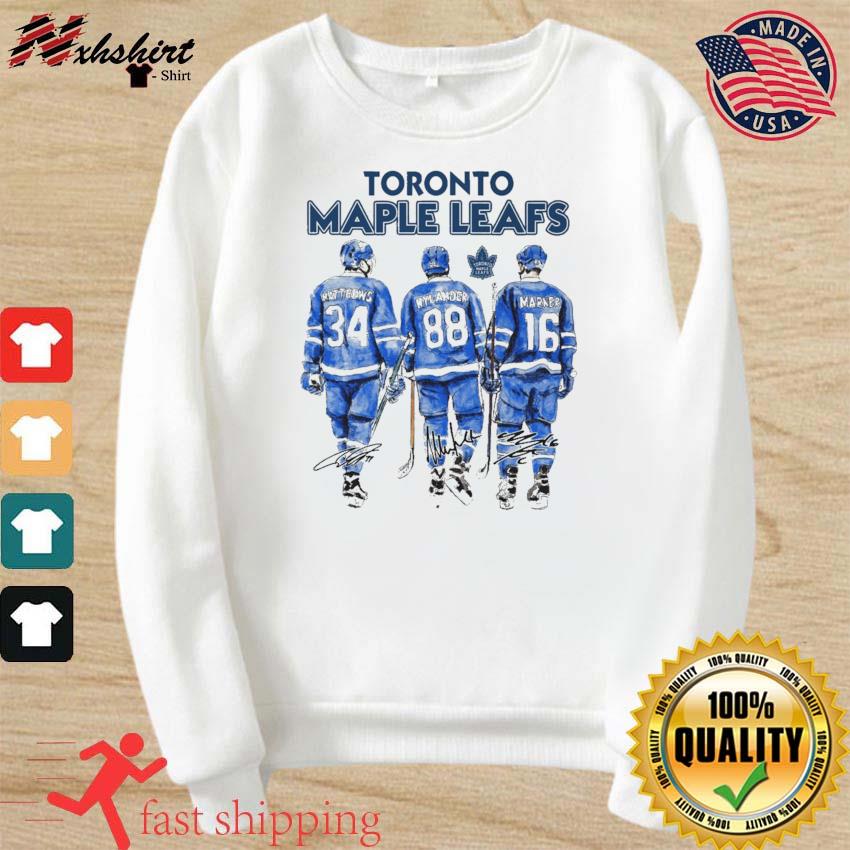 Toronto Maple Leafs Auston Matthews William Nylander and Mitch