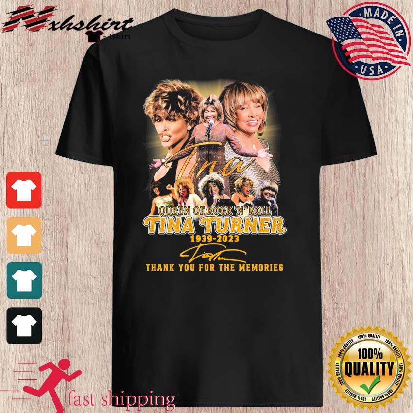 1939-2023 Tina Turner Queen Of Rock 'N' Roll Thank You For The Memories Signatures Shirt