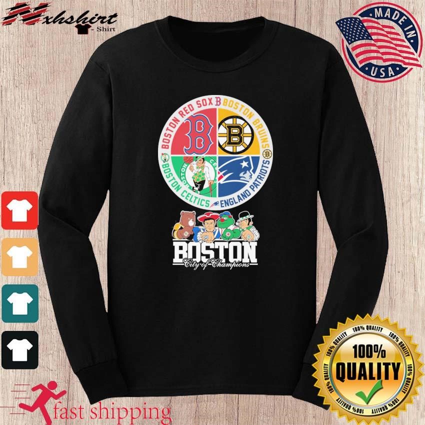 Boston Sports team logos and Mascots shirt, hoodie, sweater, long