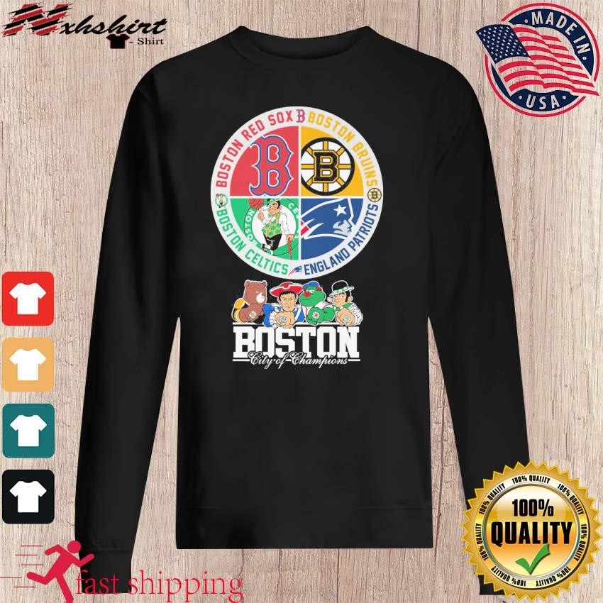 Boston Sports team logos and Mascots shirt, hoodie, sweater, long