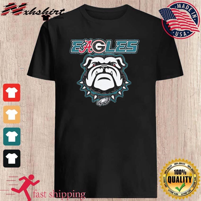 EAGeoLes Georgia Bulldogs Philadelphia Eagles and Alabama Crimson Tide shirt,  hoodie, sweater, ladies v-neck and tank top