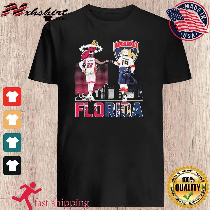 Florida Sport Teams Jimmy Butler And Brady Tkachuk Signatures shirt