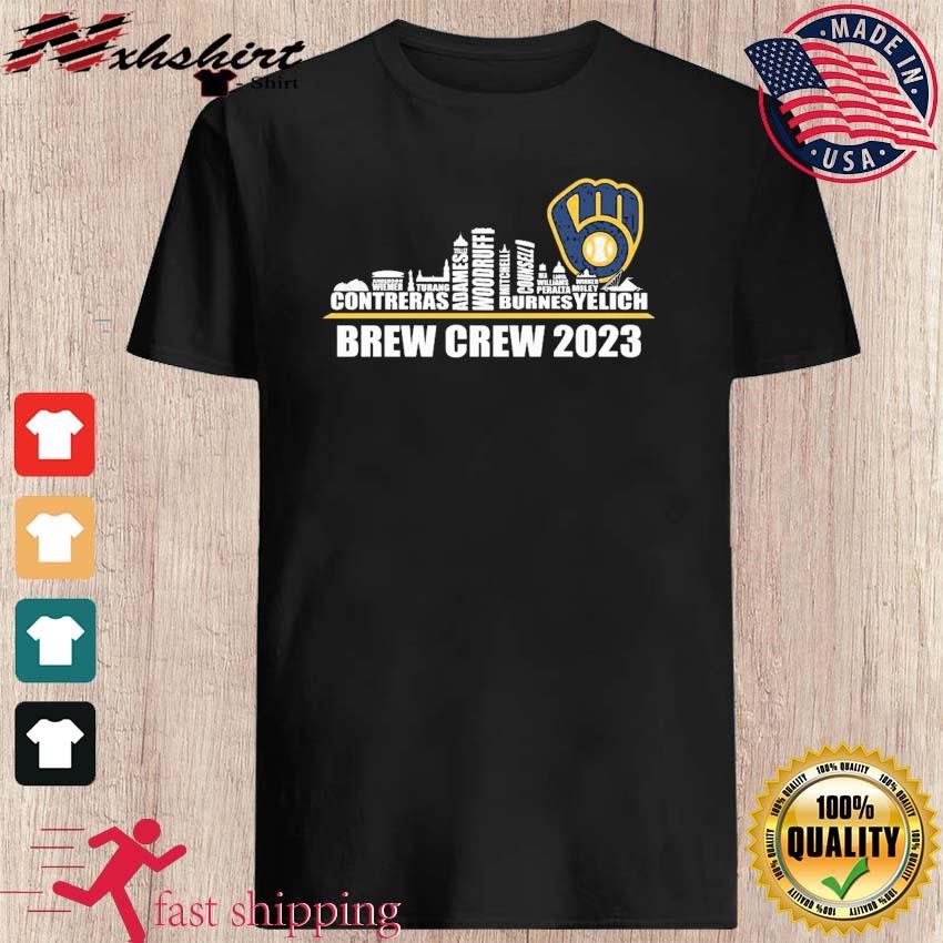 Milwaukee Brewers Team Player Skyline Brew Crew 2023 shirt, hoodie,  sweater, long sleeve and tank top