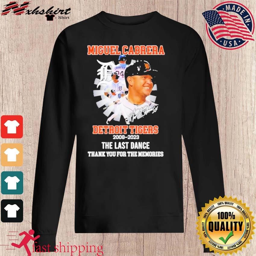 Official The Last Dance Miguel Cabrera Detroit Tigers Thank You