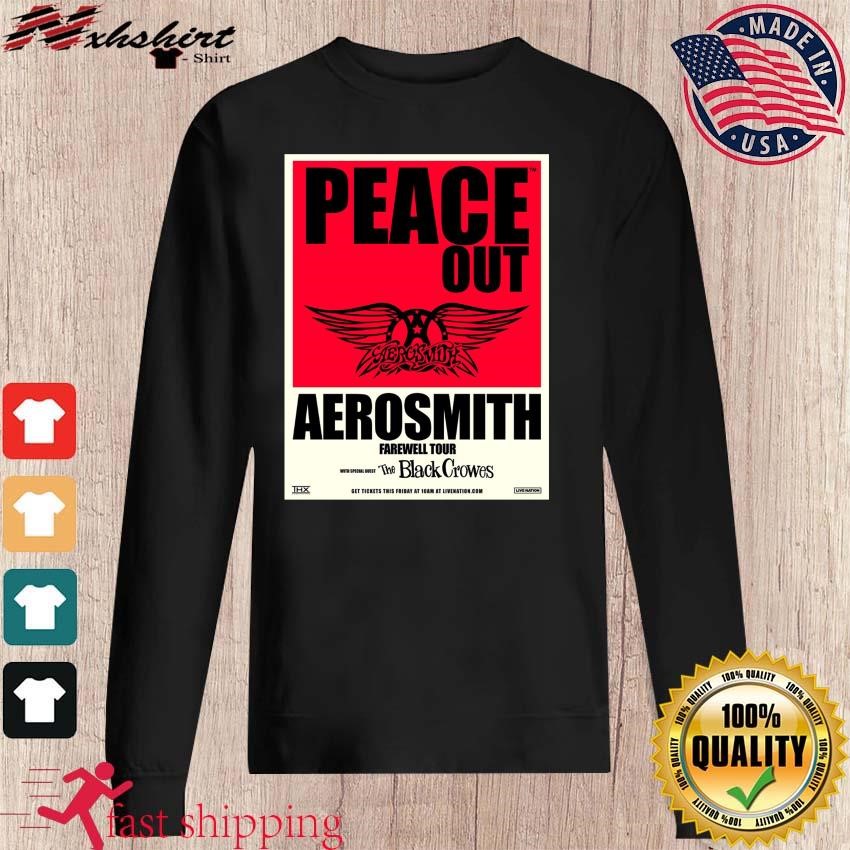 Aerosmith Farewell Tour And Their Signatures T-shirt