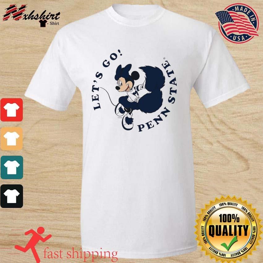 Penn State Disney Minnie Mouse Cheer Let's Go Penn State shirt