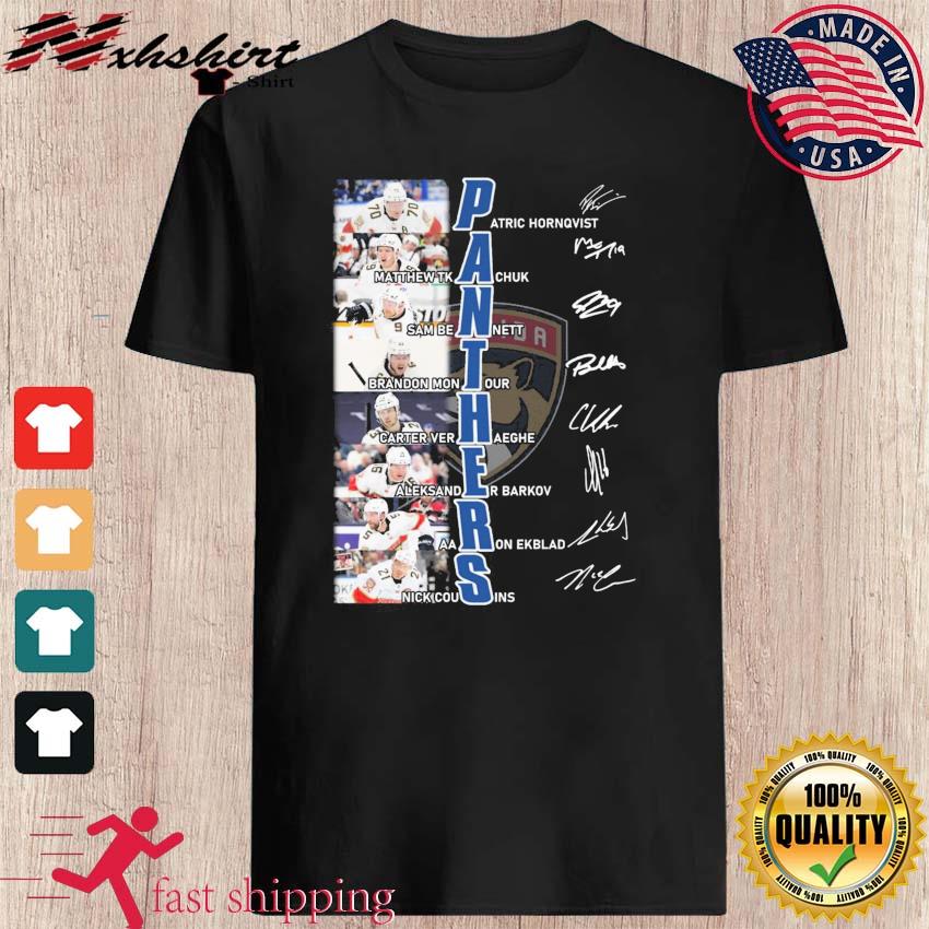 Florida Panthers Hockey Team Players Signatures Shirt