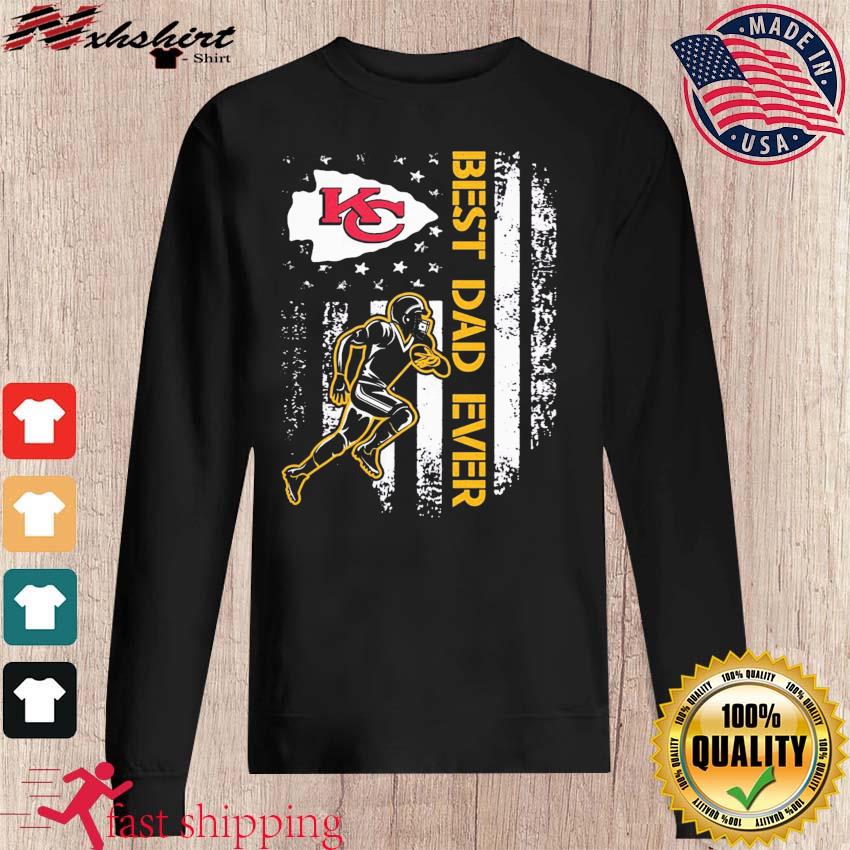 American Flag Best Dad Ever The Kansas City Chiefs Father T-Shirt - T-shirts  Low Price