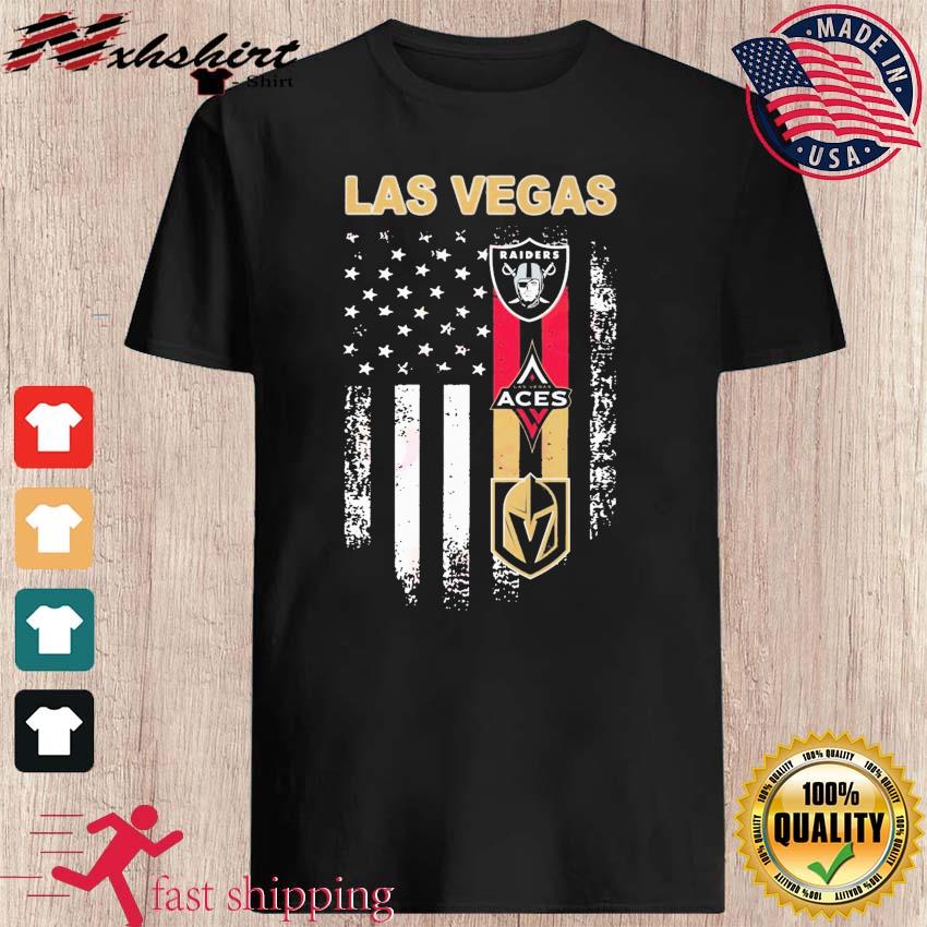 Las Vegas Sport Teams Logo American Flag Shirt