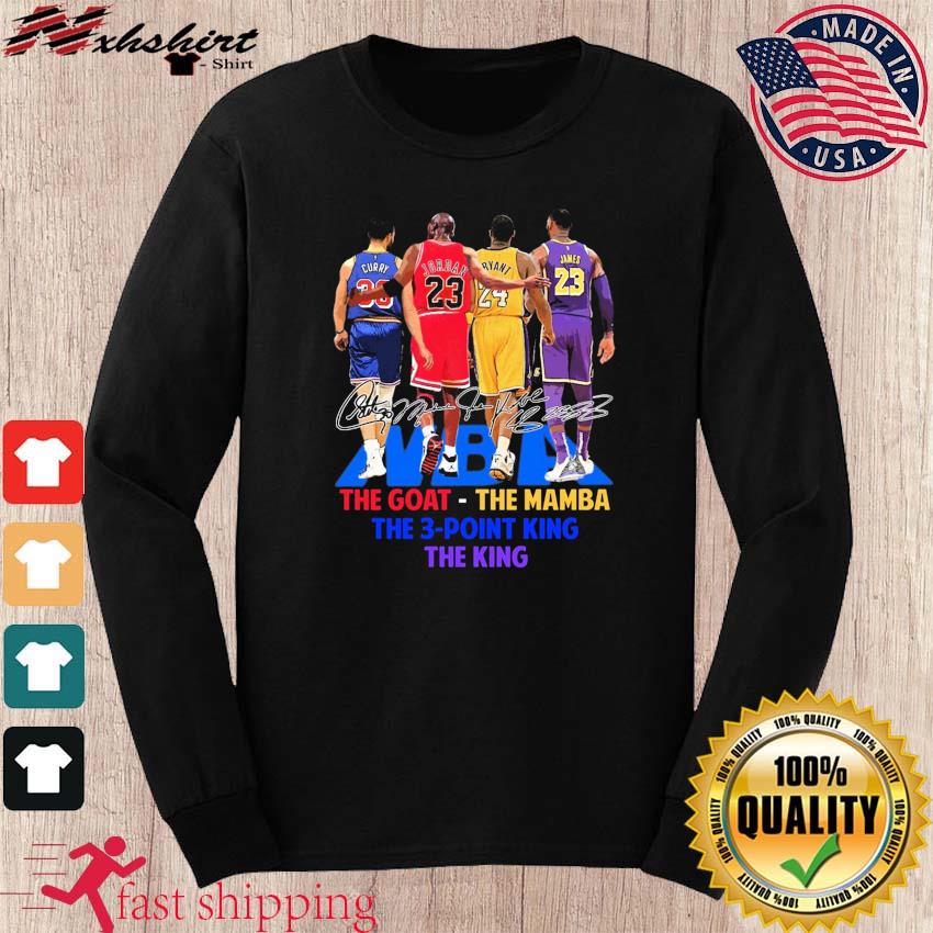 Michael Jordan Kobe Bryant Lebron James shirt 2023 NBA The Goat