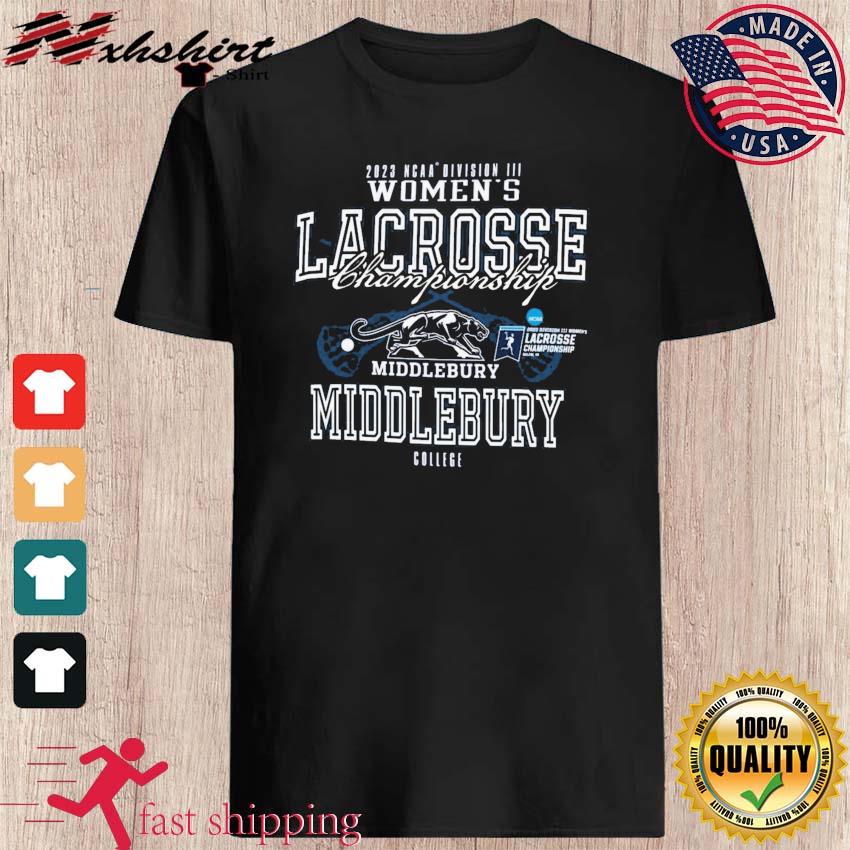 Middlebury College 2023 D3 Women's Lacrosse Championship Shirt