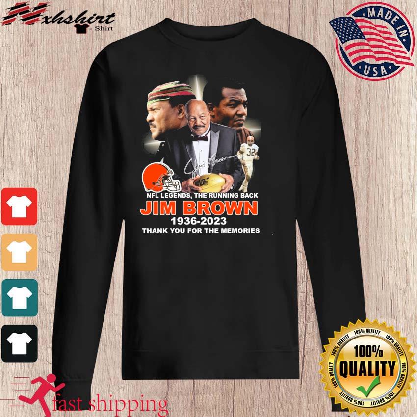 Jim Brown 32 Cleveland Browns Greatest of all time 1936 2023 Thank