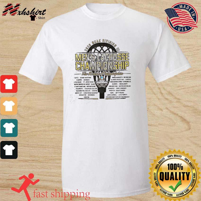 Official 2023 Ncaa D3 Men's Lacrosse Championship Road To Philadelphia Shirt