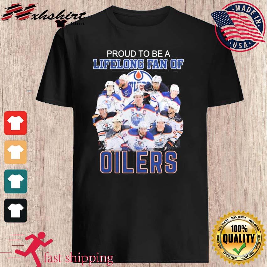 Proud To Be Lifelong Fan Of Edmonton Oilers 2023 Signatures Shirt