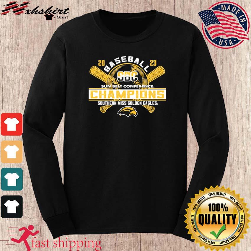 Southern Miss Golden Eagles 2023 Sun Belt Baseball Conference Champions  Shirt