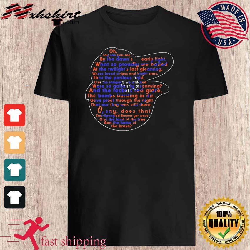 Star Spangled Banner Baltimore Orioles Shirt, hoodie, sweater