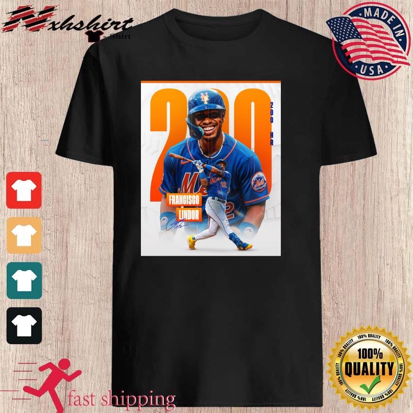 200 Career Home Runs Francisco Lindor Signature shirt, hoodie, sweater,  long sleeve and tank top