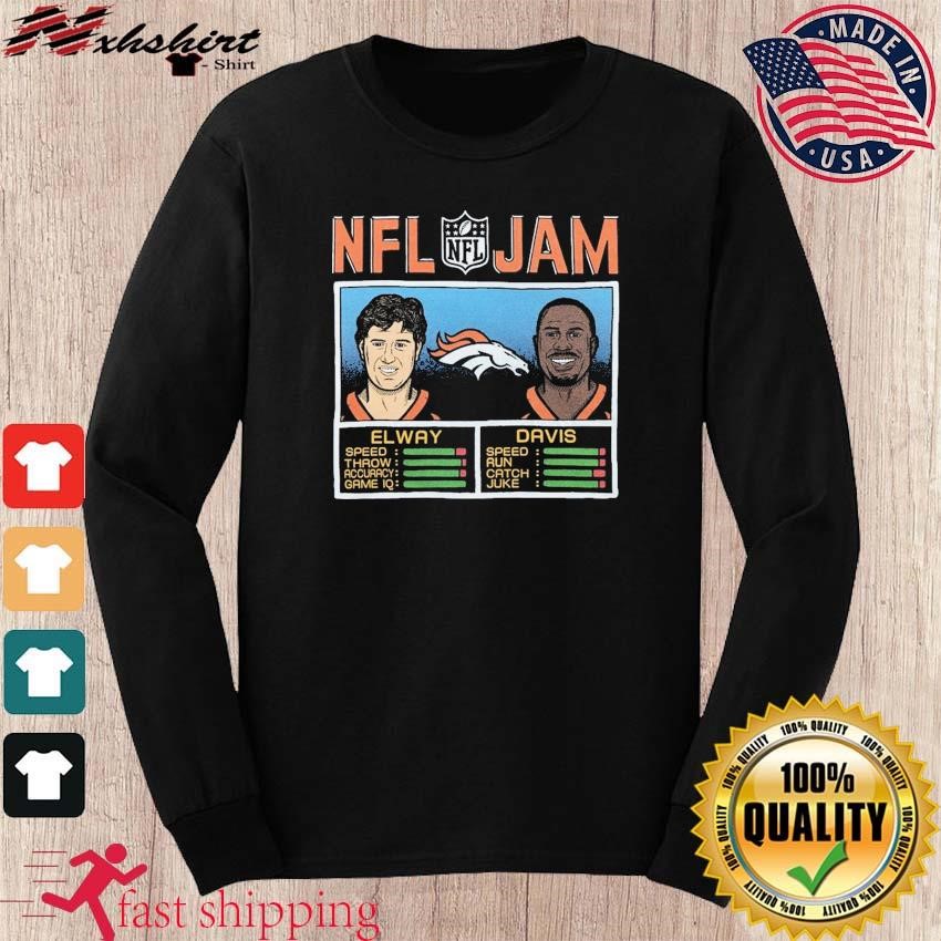 NFL Jam Denver Broncos John Elway And Terrell Davis Shirt, hoodie