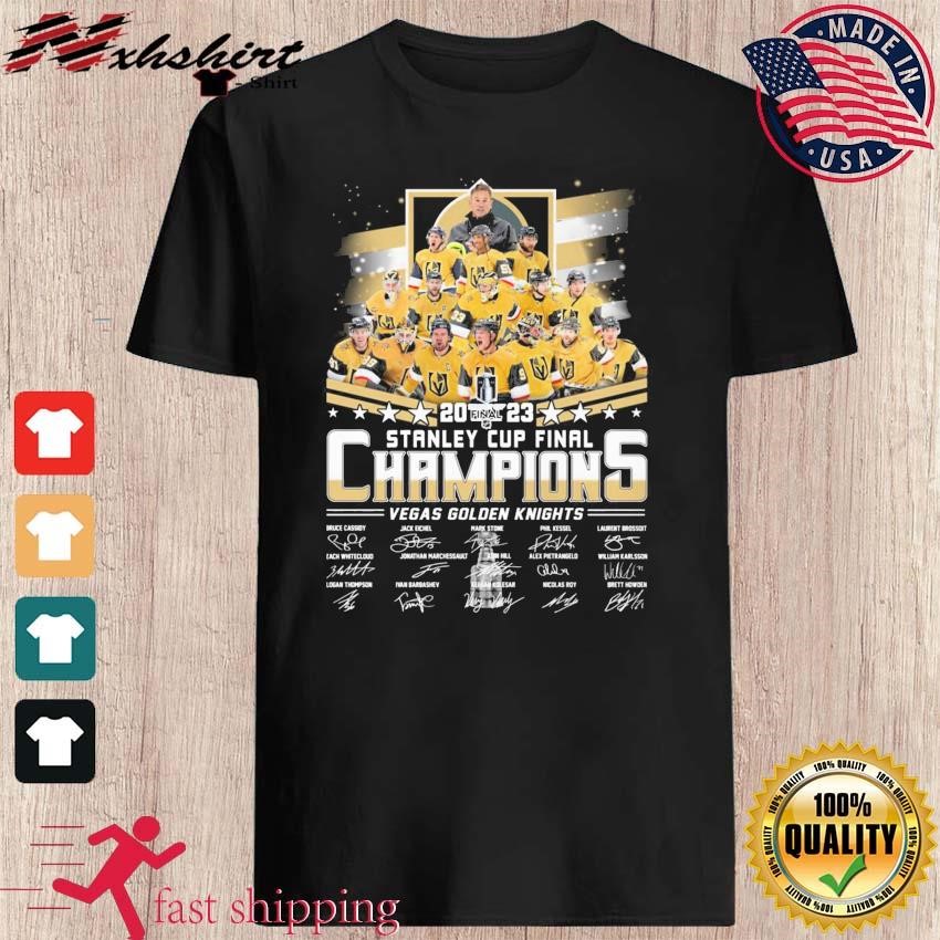 Vegas Golden Knights Champions 2023 Stanley Cup NHL Signature t