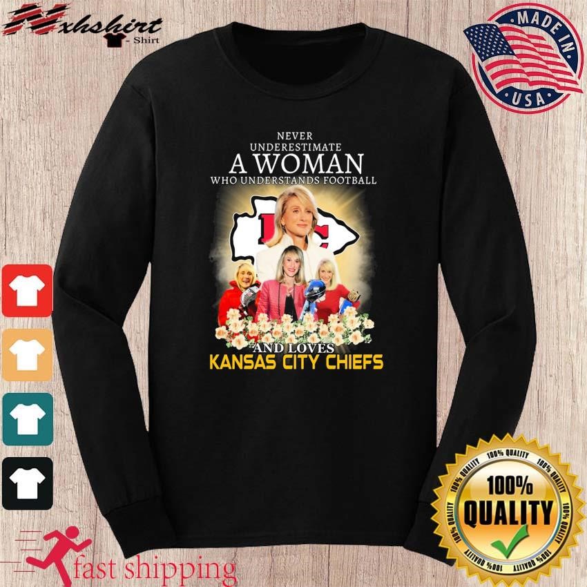 Womens Chief Long Sleeve Shirt. Kansas City Chiefs Shirt. 