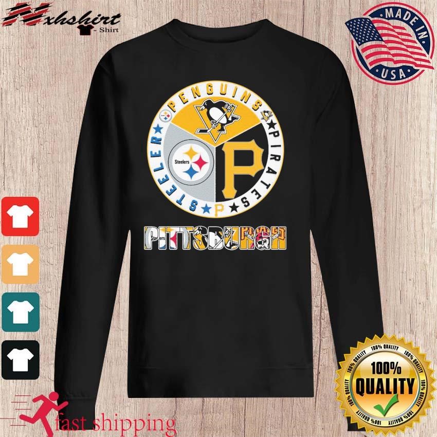 Pittsburgh Steelers Pirates Penguins 3 Favorite Team Sweatshirt