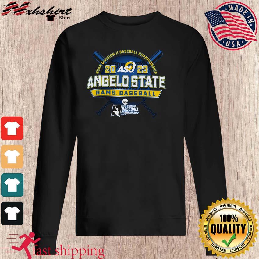 Awesome angelo State Rams baseball 2023 NCAA Division II Baseball Championship  shirt, hoodie, sweater, long sleeve and tank top