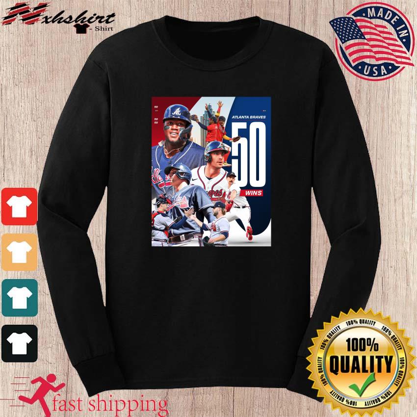 Official Atlanta braves first to 50 wins T-shirt, hoodie, tank top