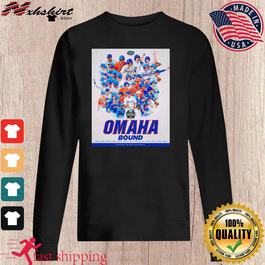 Official florida Gators College World Series 2023 Baseball Omaha shirt,  hoodie, sweater, long sleeve and tank top