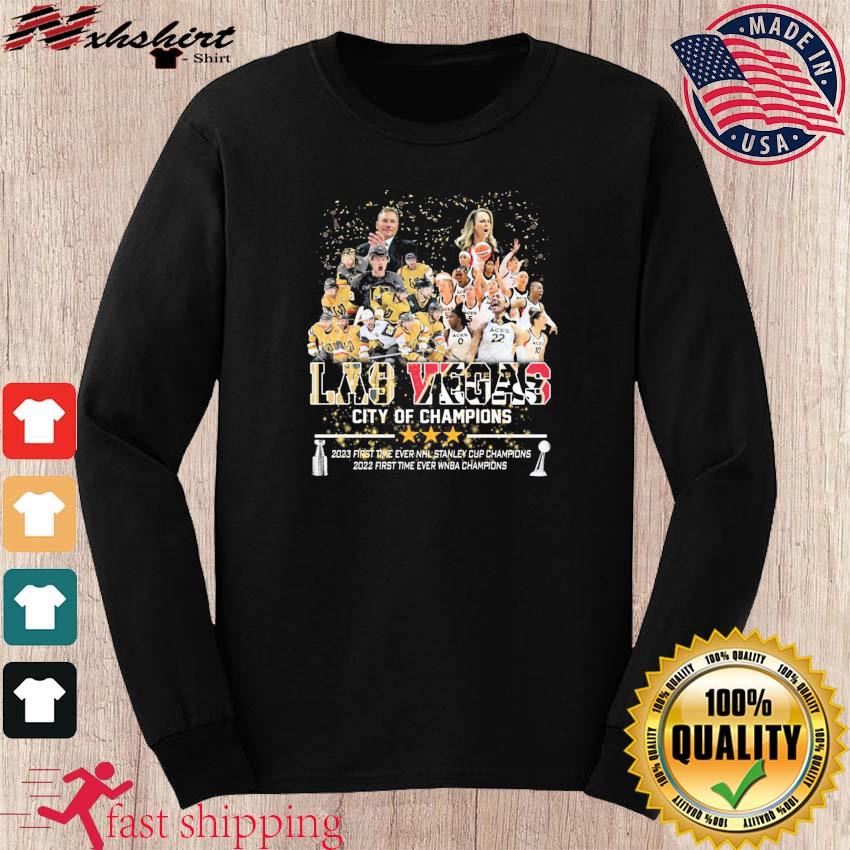 Las vegas city of champions stanley cup and wNBA champions shirt