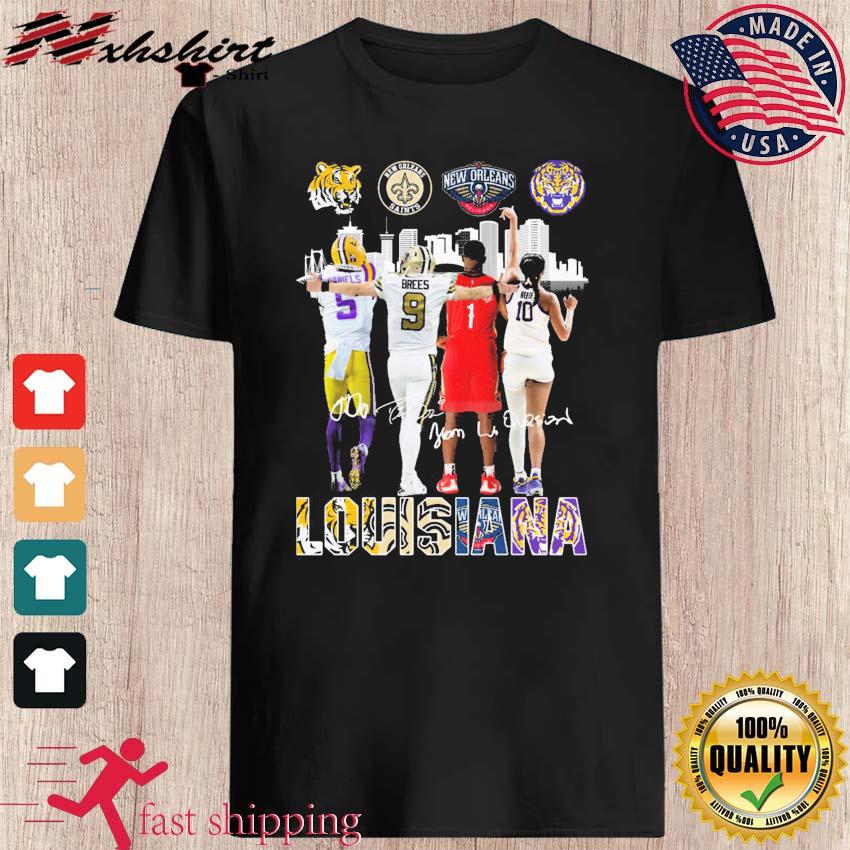 Louisiana Lsu Tigers New Orleans Pelicans Saints City Champions Shirt