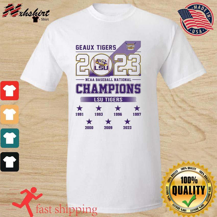 2023 NCAA Baseball National Champions Geaux Tigers LSU Baseball