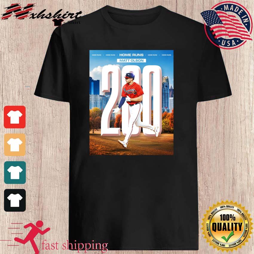 Matt Olson Atlanta Braves 200 Career Home Runs Shirt, hoodie, sweater, long  sleeve and tank top