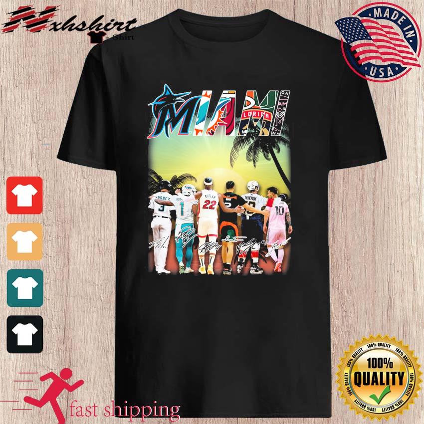 Miami Heat Panthers Dolphins Marlins and Inter Miami With Leo