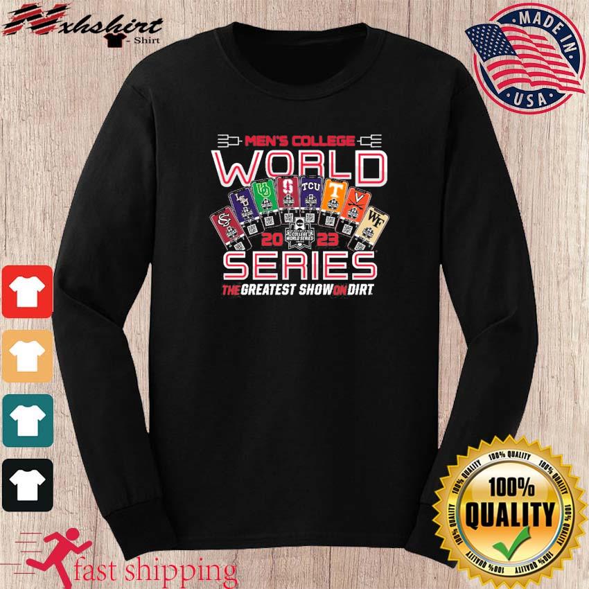 Wake Forest University Baseball 2023 College World Series Bound 8 Team T- Shirt: Wake Forest University