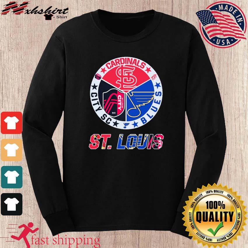 2023 St Louis Sports Teams Shirt Cardinals, Blues And City Fc, hoodie,  sweater, long sleeve and tank top