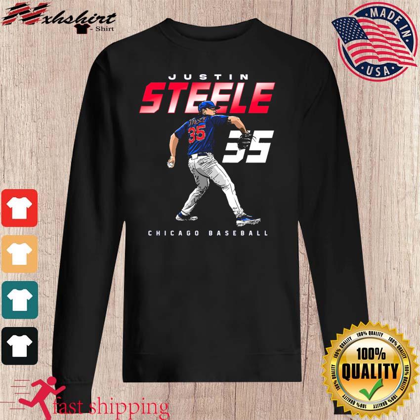 Justin Steele #35 Chicago Cubs Name & Number Player T-Shirt Gifts  Unisex S-3XL