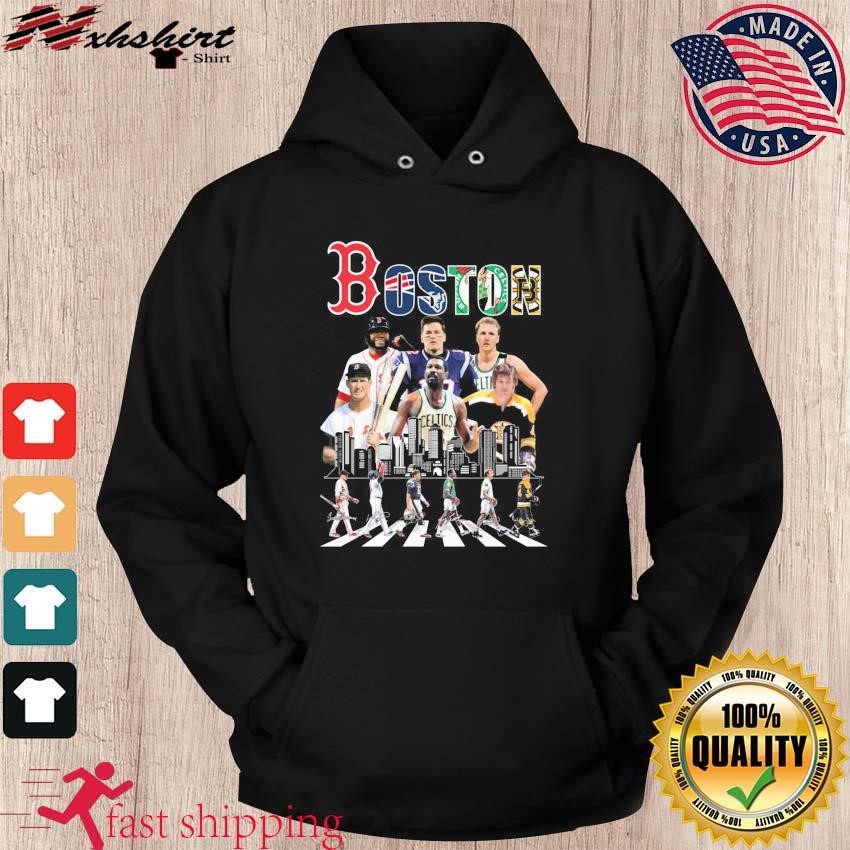 Official Logo Boston Sports Teams Players Abbey Road Signatures Shirt,  hoodie, longsleeve, sweater