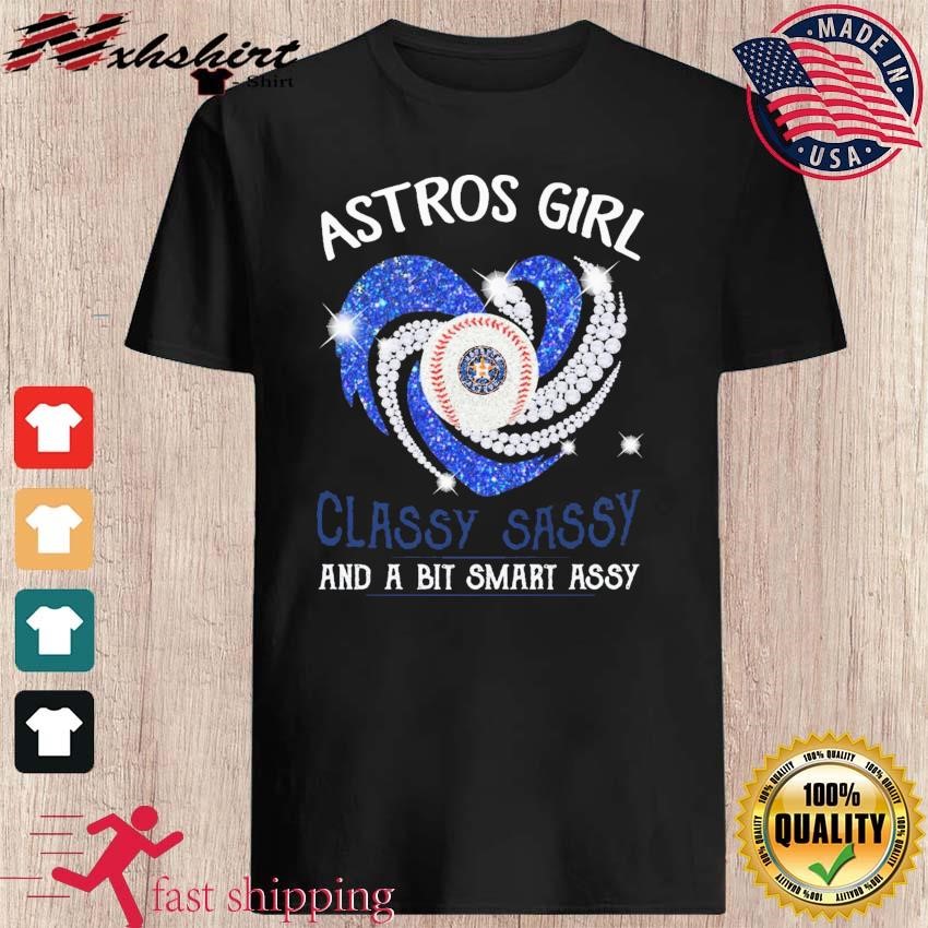 This Girl Loves Her Houston Astros Heart Diamond Shirt Sweatshirt