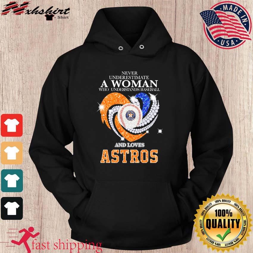 This Girl Loves Her Houston Astros Heart Diamond Shirt Sweatshirt