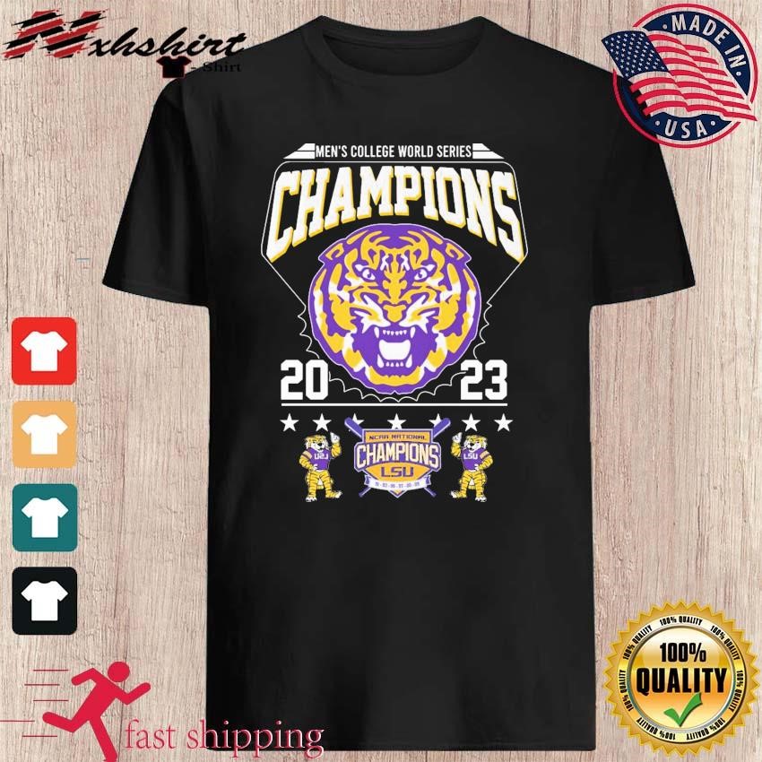 LSU Tigers Baseball 2023 Men College World Series Champions