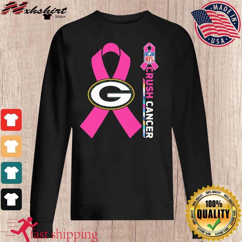 Green Bay Packers NFL Crush Cancer shirt, hoodie, sweater, long