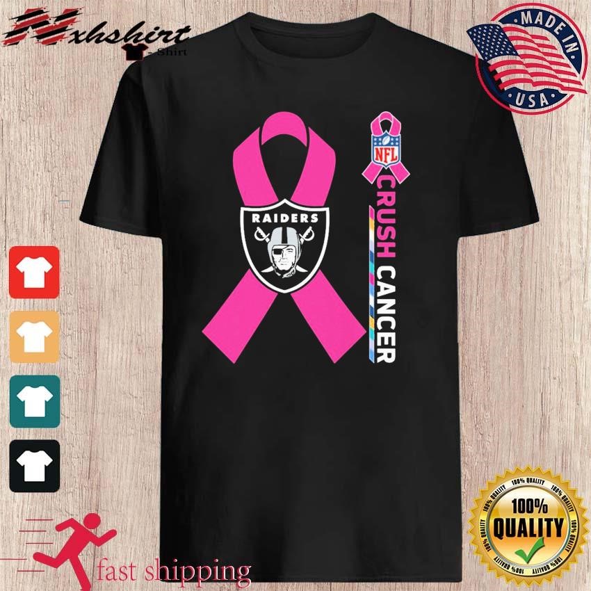 NFL Crush Cancer Las Vegas Raiders Shirt, hoodie, sweater, long