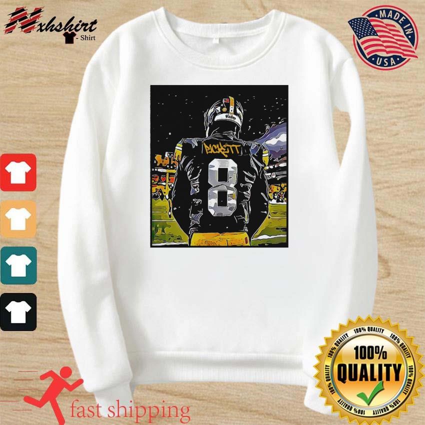 : Long Sleeve Black Steelers Pickett Text Pic T-Shirt