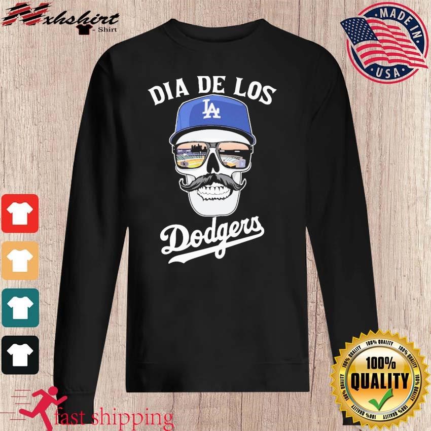 Skull Man Dia De Los Los Angeles Dodgers Shirt, hoodie, sweater, long  sleeve and tank top