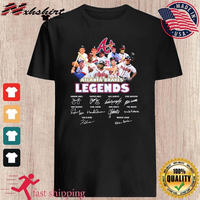 Official atlanta braves legends signatures T-shirt, hoodie