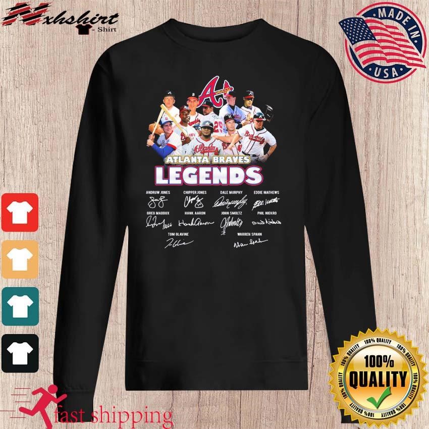 Official atlanta braves legends signatures T-shirt, hoodie