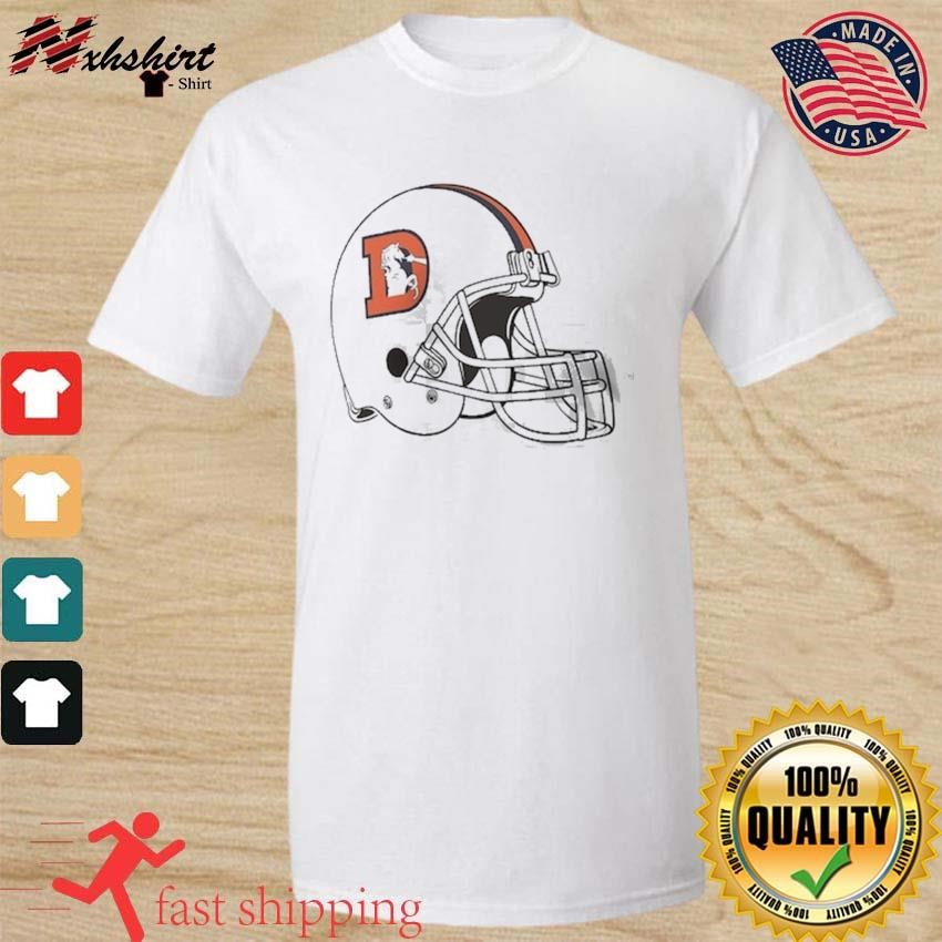 Denver Broncos Throwback Helmet  Retro Denver Broncos T-Shirt