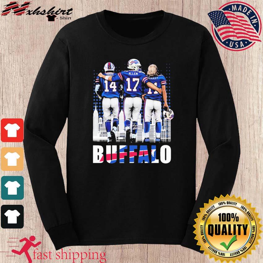 Official Buffalo Skyline Stefon Diggs Josh Allen And Cole Beasley