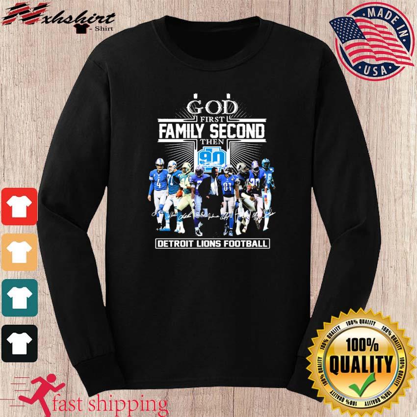 Personalized Detroit Lions God First Family Second All Over Print