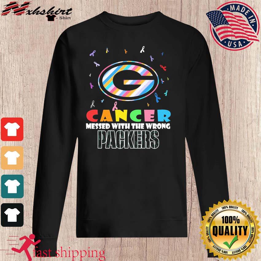 Green Bay Packers NFL Cancer Mess With The Wrong Shirt, hoodie, sweater,  long sleeve and tank top